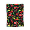 Grinch-Themed Coral Fleece Throw Blanket