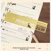 Kawaii Cat Design Metal Ruler and Bookmark