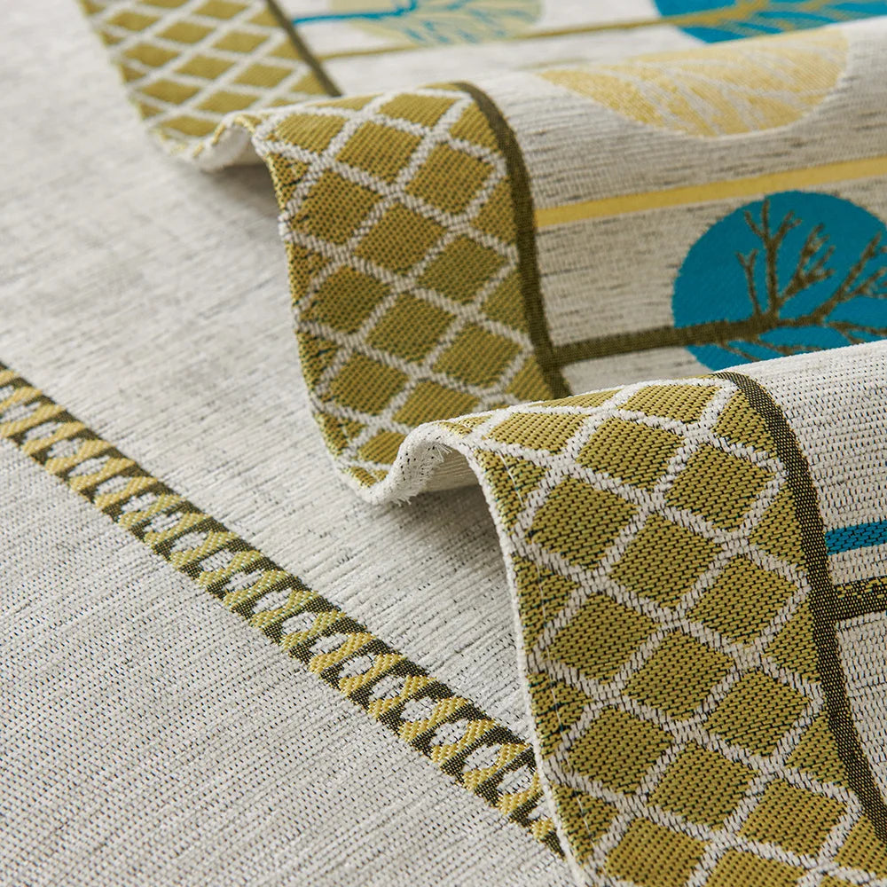 Chenille Jacquard Sofa Cover with Anti-Slip Backing