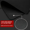 Black & Red Flame Gaming Mouse Pad with Stitched Edges