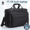 Durable Canvas Messenger Bag for Laptops Up to 19 Inches