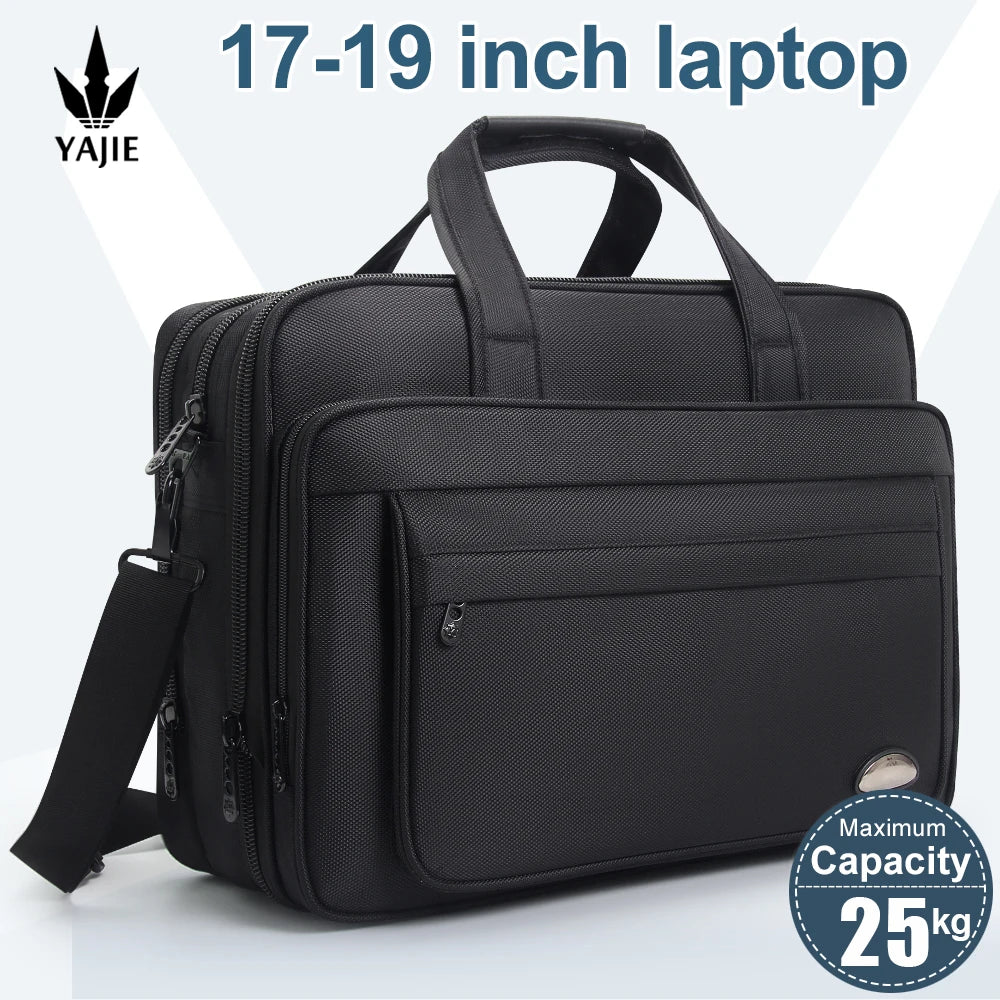 Durable Canvas Messenger Bag for Laptops Up to 19 Inches