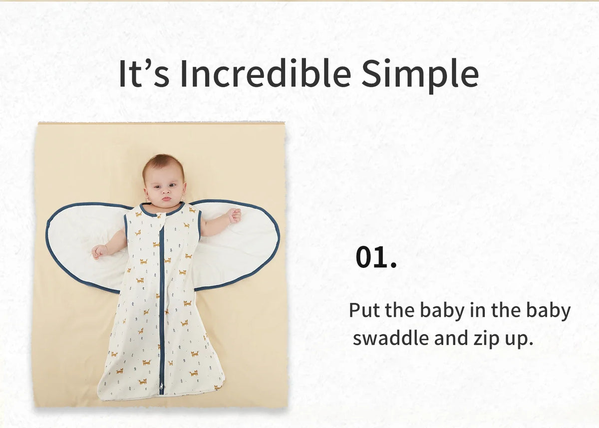 Lightweight Cotton Baby Sleeping Bag for Newborns