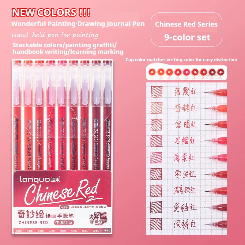 Set de Stylos Gel Vifs pour le Journaling et les Études