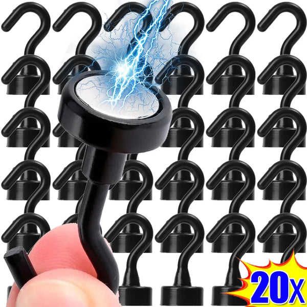 Magnetic Fridge Hooks – Wall-Mounted Multi-Purpose Hanger (Keys, Coats & Kitchen)