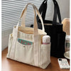 Large Capacity Canvas Tote Bag for Work, School & Shopping