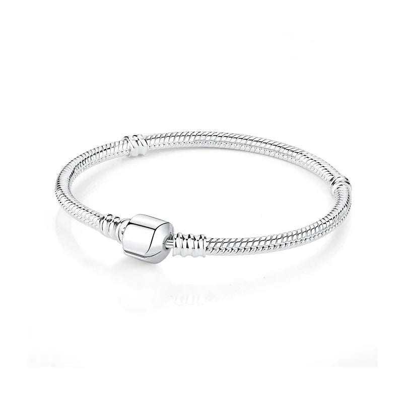 925 Sterling Silver Heart Charm Bracelet