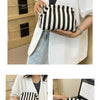 Woven Crochet Hobo Handbag with Colorblock Design
