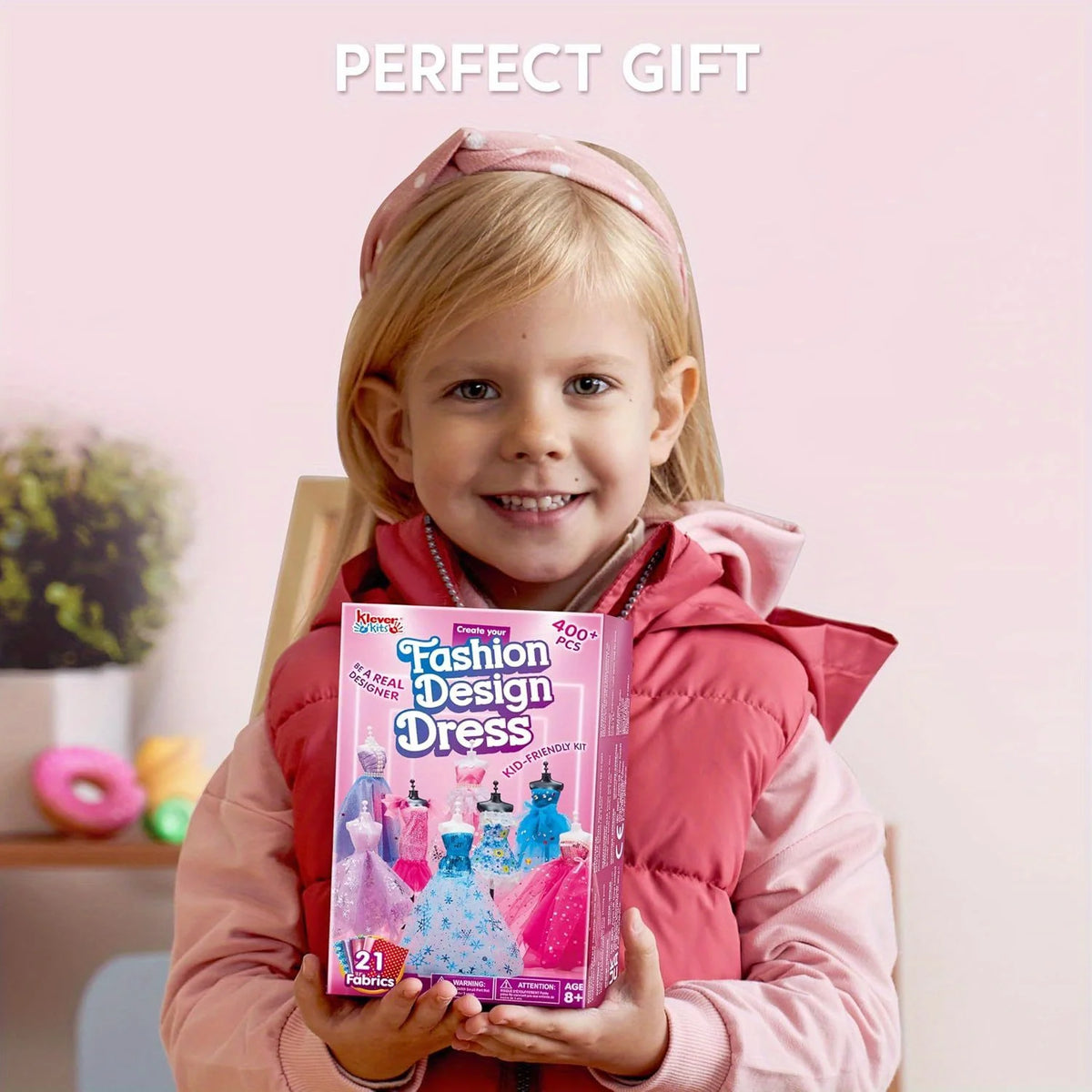 Fashion Design Craft Kit for Girls – 400+ Pieces with 3 Mannequins, No Sewing