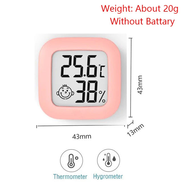 Compact Digital Thermometer and Hygrometer for Home