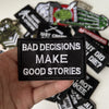 Tactical Military Iron-On Patch with Slogan – Embroidered Badge for DIY Clothing