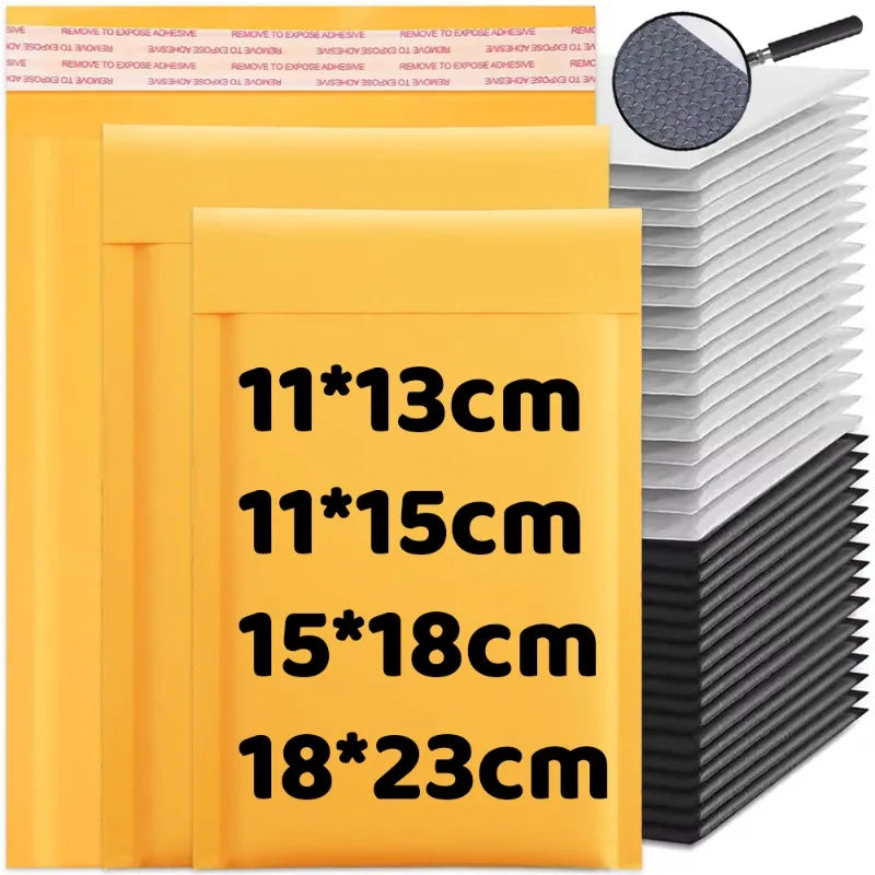 Kraft Bubble Mailers with Self-Sealing Adhesive
