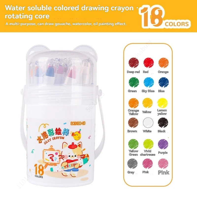 Set de Crayons Gel Pastel Soyeux et Tournables
