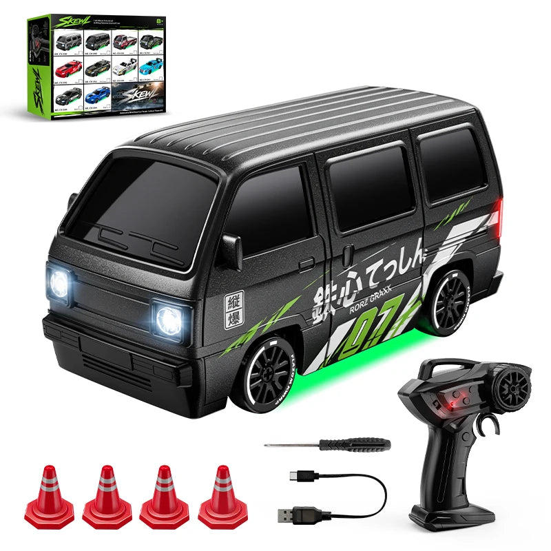 1:64 Scale 4WD Stunt RC Drift Car with Rechargeable Battery