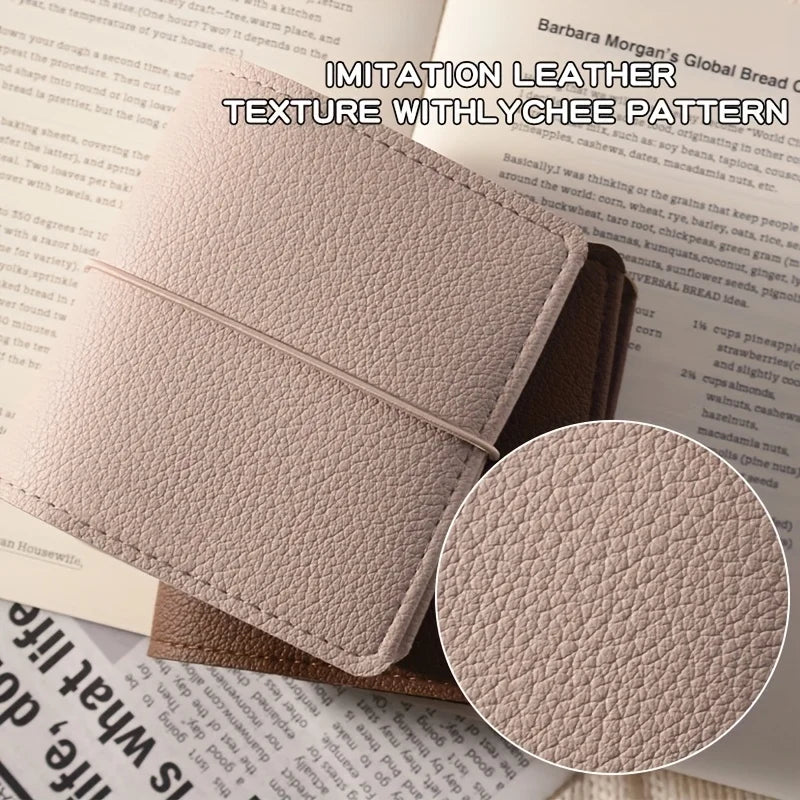 Mini Faux Leather Photo Album with 50 Transparent Pages