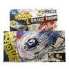 A box and a spinning top toy labeled L-DRAGO 100HF from the Attack series by Takara Tomy