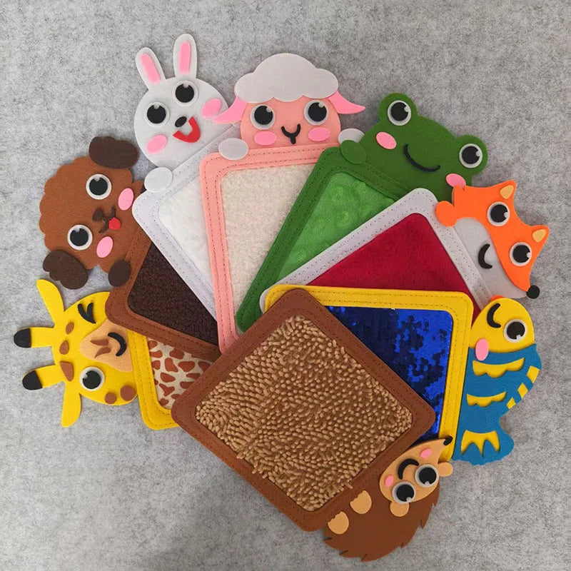 Cartoon Animal Sensory Mats for Tactile Exploration