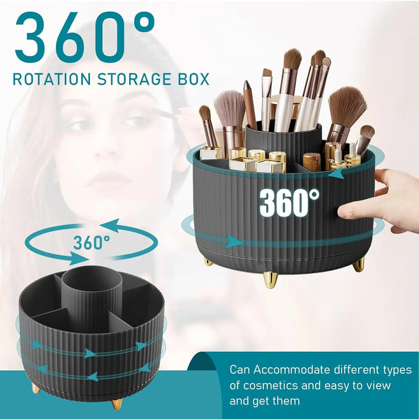 360° Rotating Makeup Brush Holder