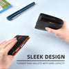Slim RFID-Blocking Carbon Fiber Leather Wallet