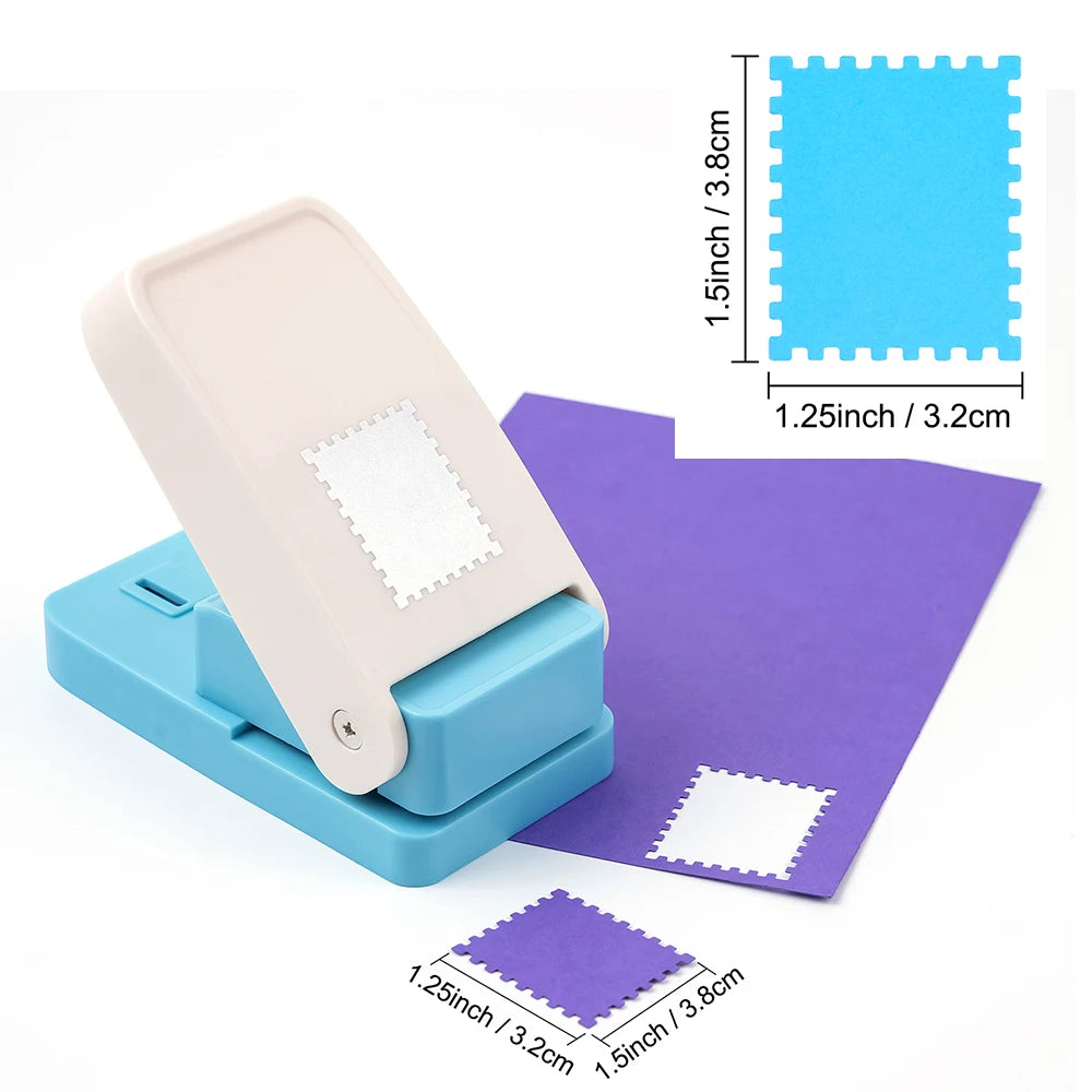 Rectangular & Square Postage Stamp Paper Punch