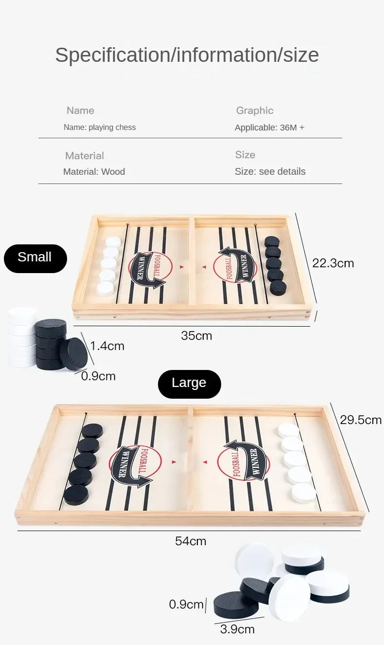 Fast-Sling Puck Board Game for Kids and Families