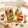 Montessori Carrot Pluck & Sort Sensory Toy Set