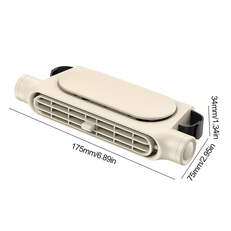 Portable Car Headrest Fan with 3-Speed Cooling