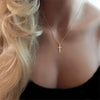14K Gold-Plated Cross Pendant Necklace