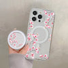 Floral Magnetic Phone Case with Kickstand