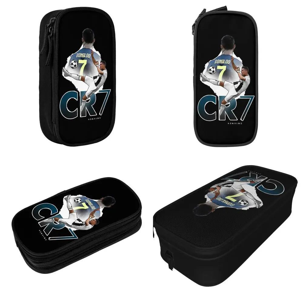 Soccer Star Pen Case – Large-Capacity Pencil Pouch