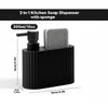 2-in-1 Dish Soap Dispenser with Built-In Sponge Holder