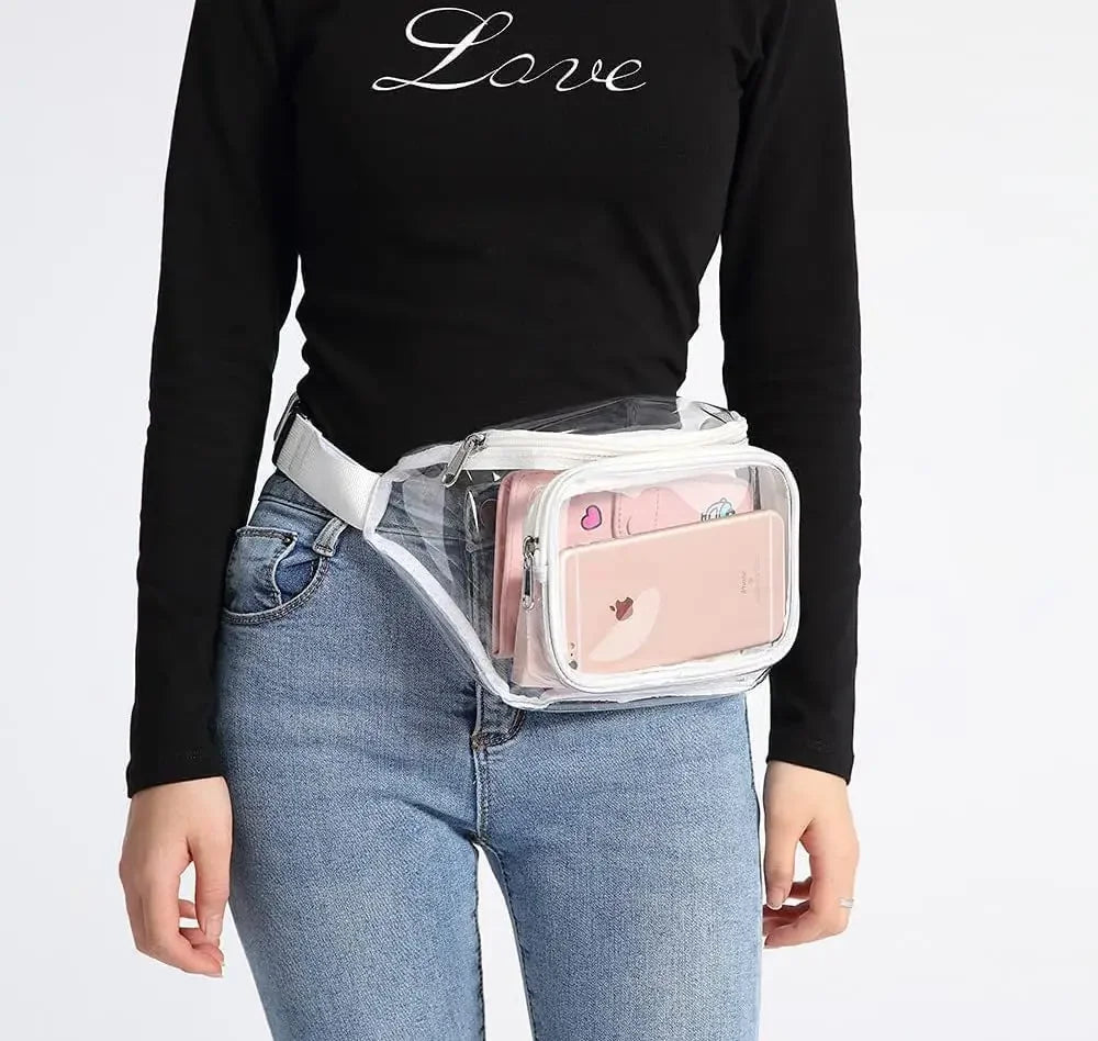 Clear Stadium-Approved Fanny Pack with Adjustable Strap