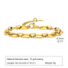 Chunky Gold Plated Stainless Steel Link Necklace