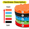 5-Piece Foam Waffle Polishing Pad Set for Car Detailing