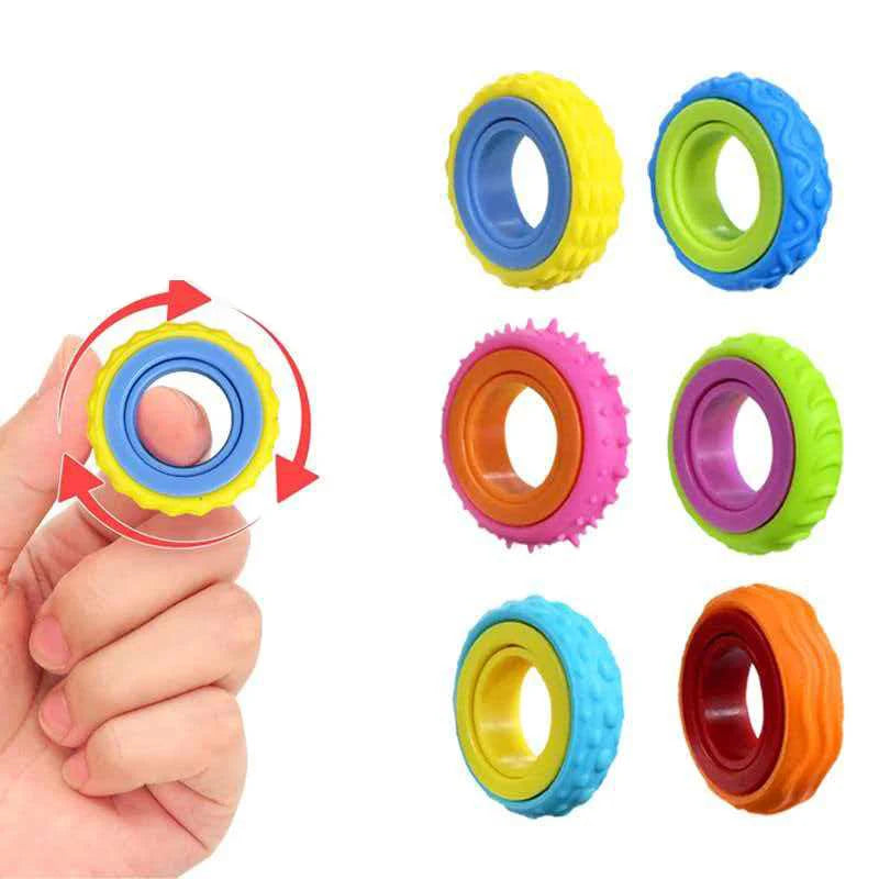 Anillos giratorios para el estrés - Set de 6