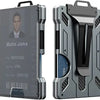 Slim Aluminum RFID Blocking Wallet with ID Window and Money Clip