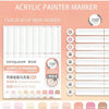 Acrylic paint marker set with 9 colors and fine tips for art and DIY projects
