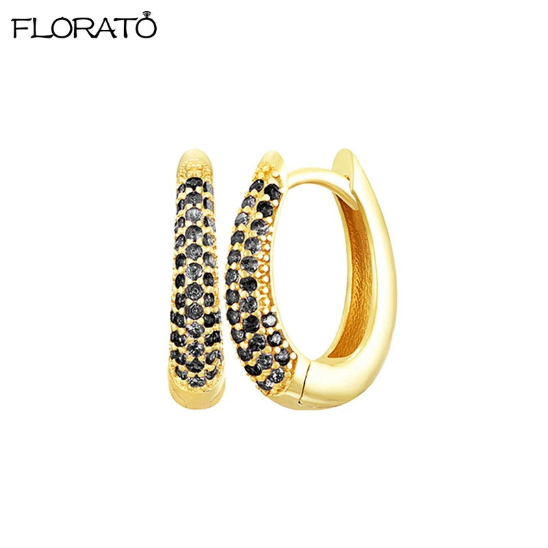 Minimalist CZ Huggie Hoop Earrings