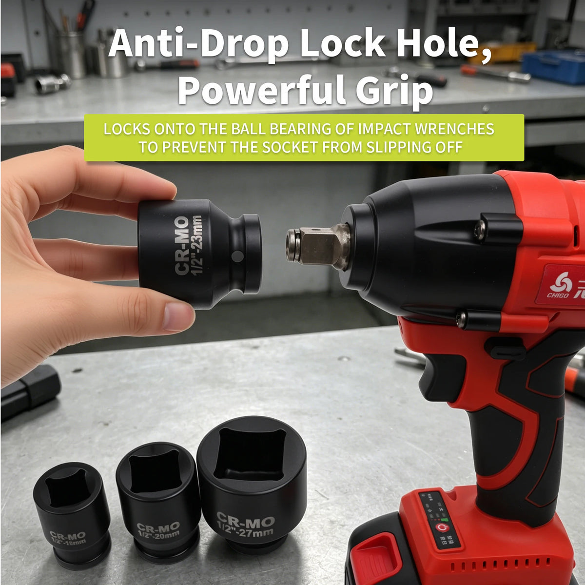 Heavy-Duty Square Drive Impact Socket Adapter Set