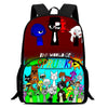 Cartable Enfant Cartoon Sprunki avec Pochette Avant