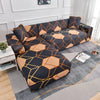 Printed L-Shape Sofa Cover with Elastic Edge