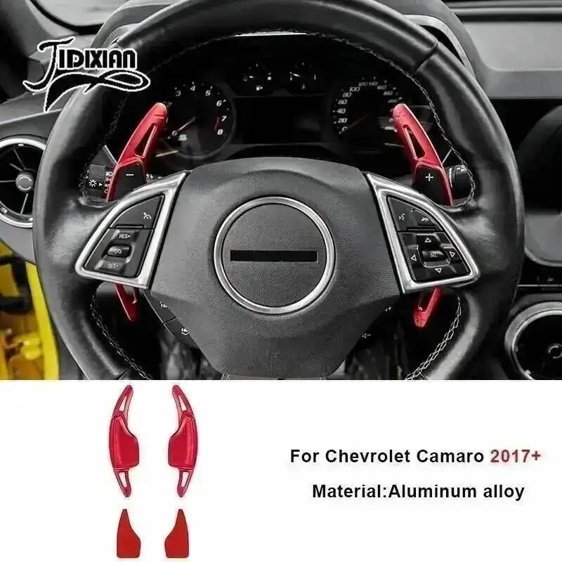 Red aluminum alloy interior trim kit for Chevrolet Camaro 2017 and newer models
