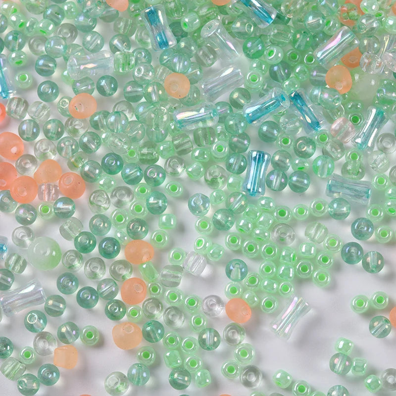 Creative Mixed Glass Spacer Beads for Jewelry Making