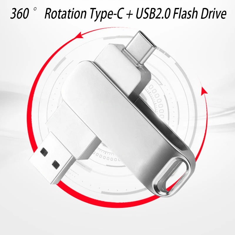 Metal OTG USB Flash Drive for Smartphones and Computers