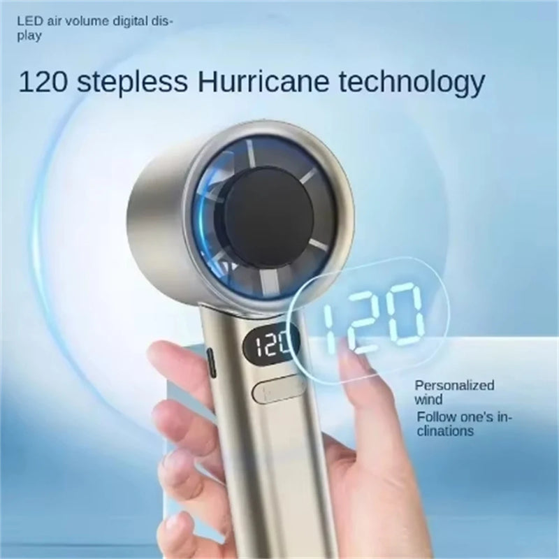 Portable Bladeless Handheld Fan with 120 Speed Settings
