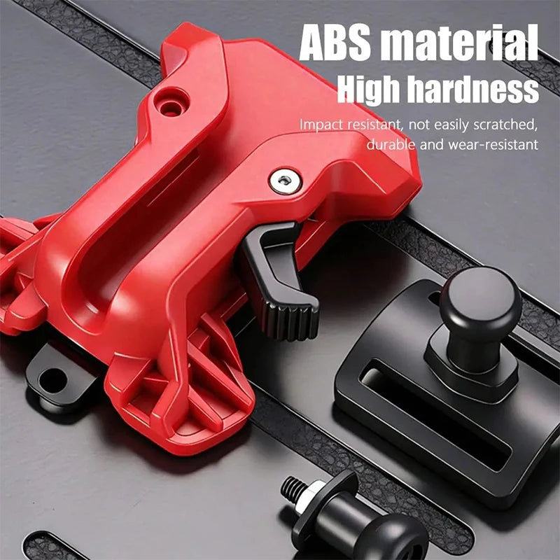 Self-Locking Drill Holder with Quick-Release Belt Clip