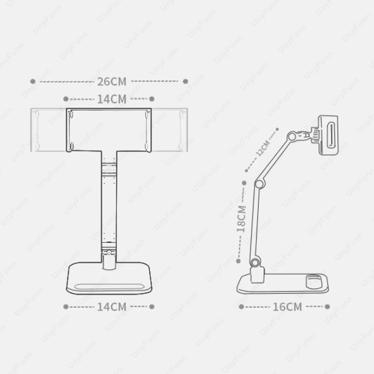 Adjustable Metal Monitor Mount for Desk Setup
