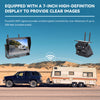 Solar-Powered Wireless Backup Camera with 7" Monitor
