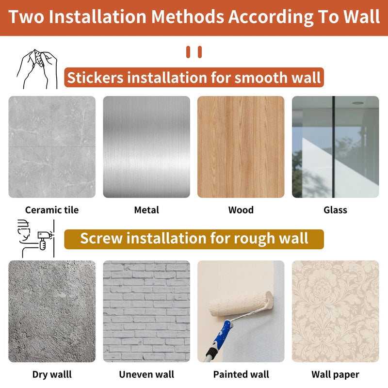 No-Drill Adhesive Curtain Rods
