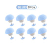 Blue anti-slip bedsheet quilt clips in a set of eight